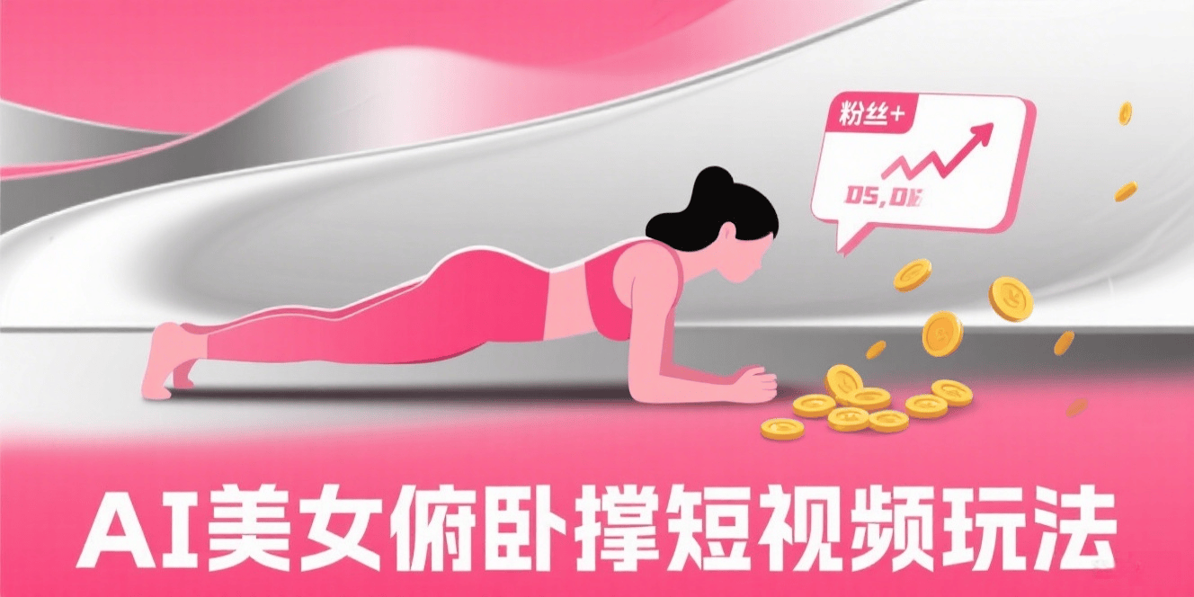 AI 美女俯卧撑短视频制作.png